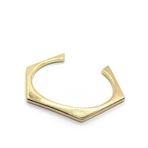 3/$30 HALF UNITED FIGHTING HUNGER Hex Cuff Bracelet Gold